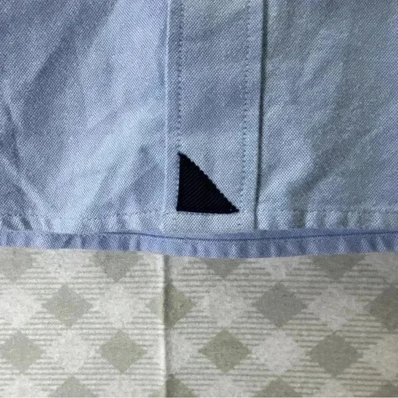 Untuckit Shirt Men XXL 2XL Blue 100% Cotton Long Sleeve Button Down Shirt - Picture 6 of 6